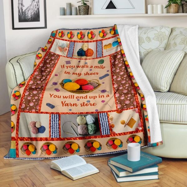 Knitting Lover Fleece Blanket - Sherpa Blanket