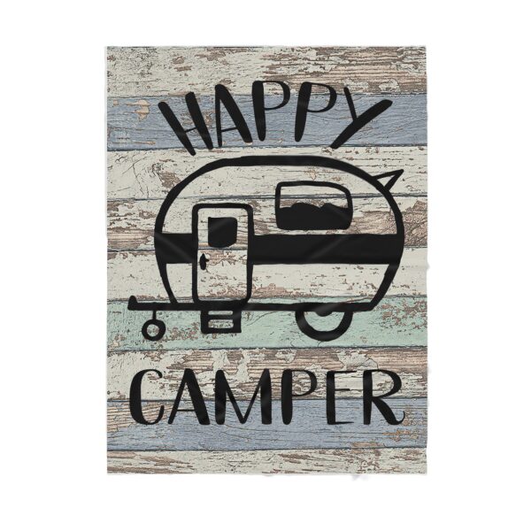 Happy Camper Fleece Blanket Sherpa Blanket