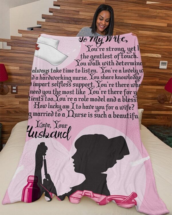 Nurse Premium Fleece Blanket - Sherpa Blanket