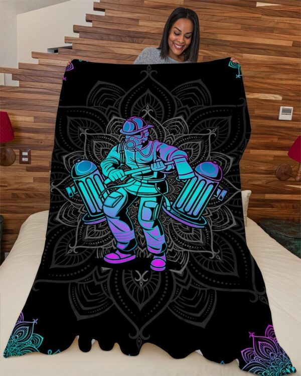 Firefighter Premium Fleece Blanket - Sherpa Blanket