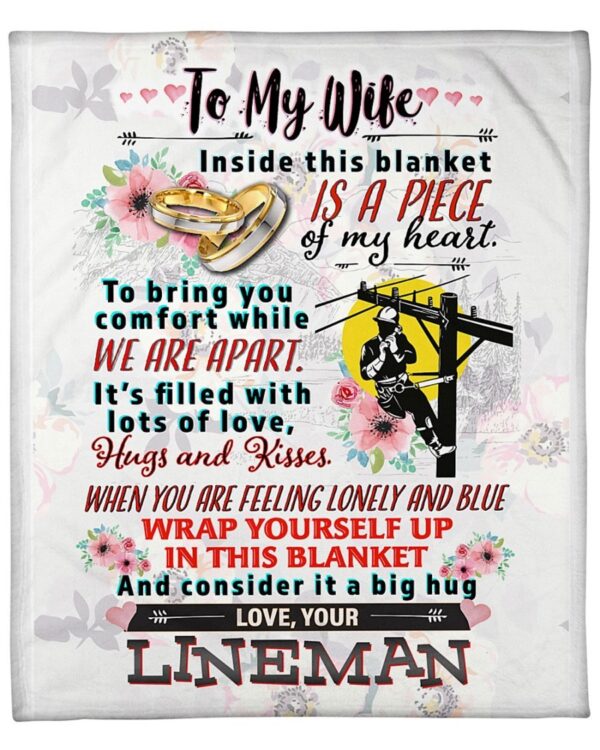 Lineman's Wife Fleece Blanket - Sherpa Blanket