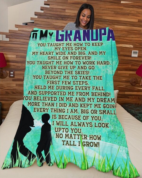 Grandpa Premium Fleece Blanket - Sherpa Blanket