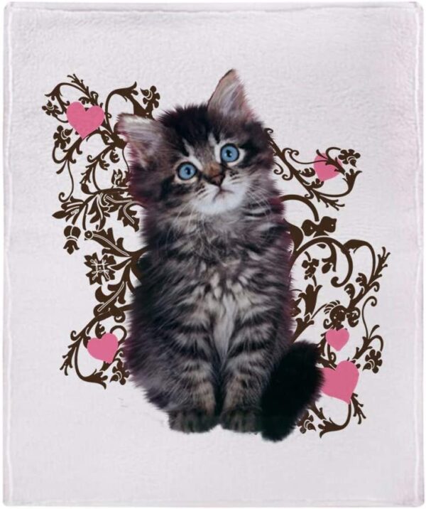 Cute Kitten Gift For Cat Lovers Fleece Fleece Blanket Sherpa Blanket