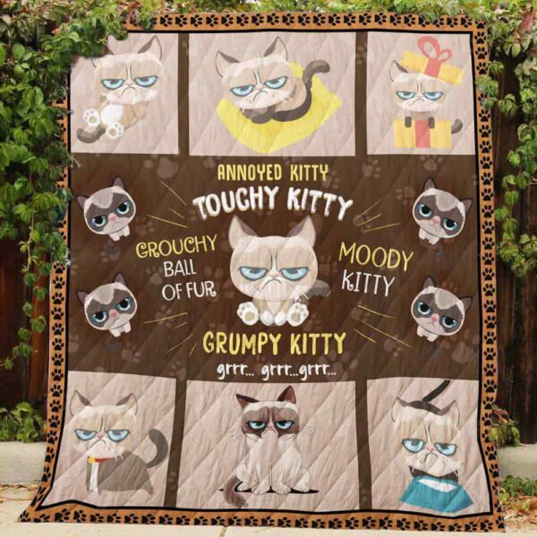 Moddy Kitty Gift For Cat Lovers Fleece Fleece Blanket Sherpa Blanket