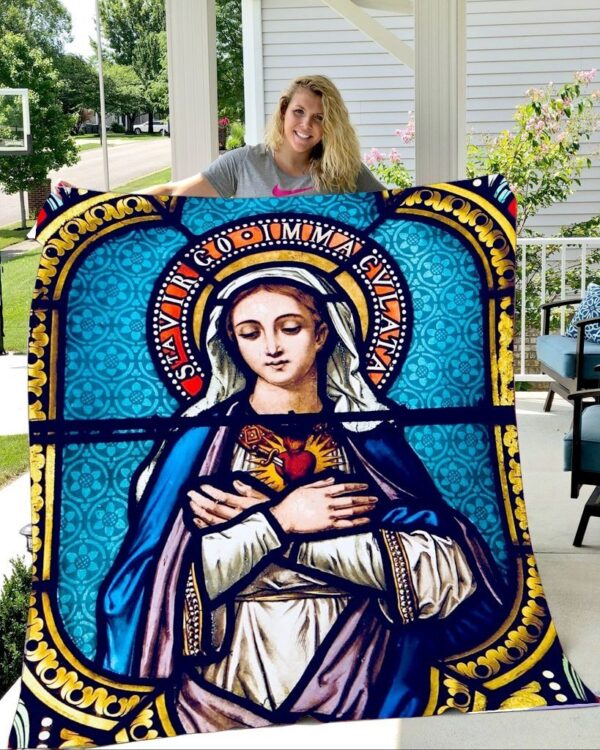 Maria Fleece Blanket - Sherpa Blanket  02