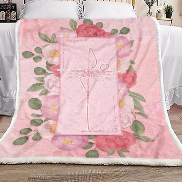Fe Dragonfly Fleece Blanket - Sherpa Blanket