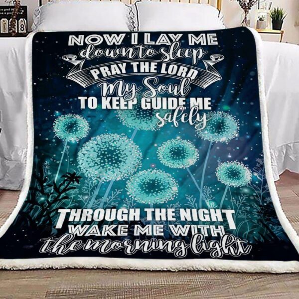 Faith Dandelion Fleece Blanket - Sherpa Blanket