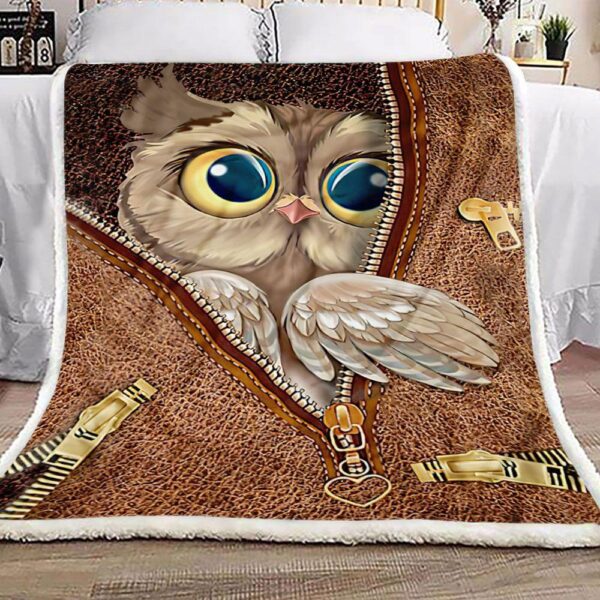 Cute Owl Fleece Blanket - Sherpa Blanket