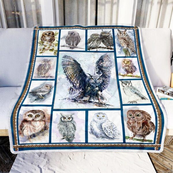 Owl Lover Fleece Blanket - Sherpa Blanket