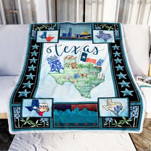 Texas Girl Fleece Blanket - Sherpa Blanket