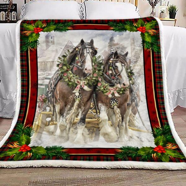 Horse Lover Fleece Blanket - Sherpa Blanket