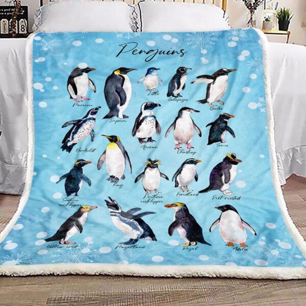 Penguin Lover Fleece Blanket - Sherpa Blanket