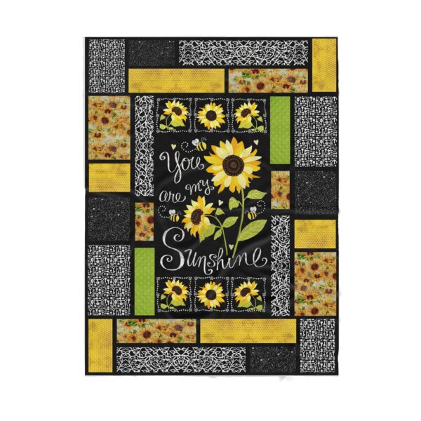 Sunflowers You Are My Sunshine Fleece Blanket Sherpa Blanket