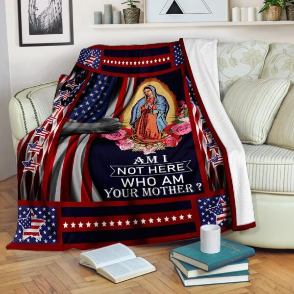 Our Lady Guadalupe Fleece Blanket - Sherpa Blanket