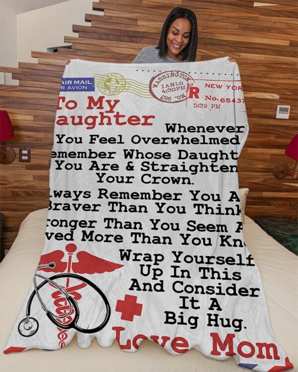 Nurse Daughter Premium Fleece Blanket - Sherpa Blanket