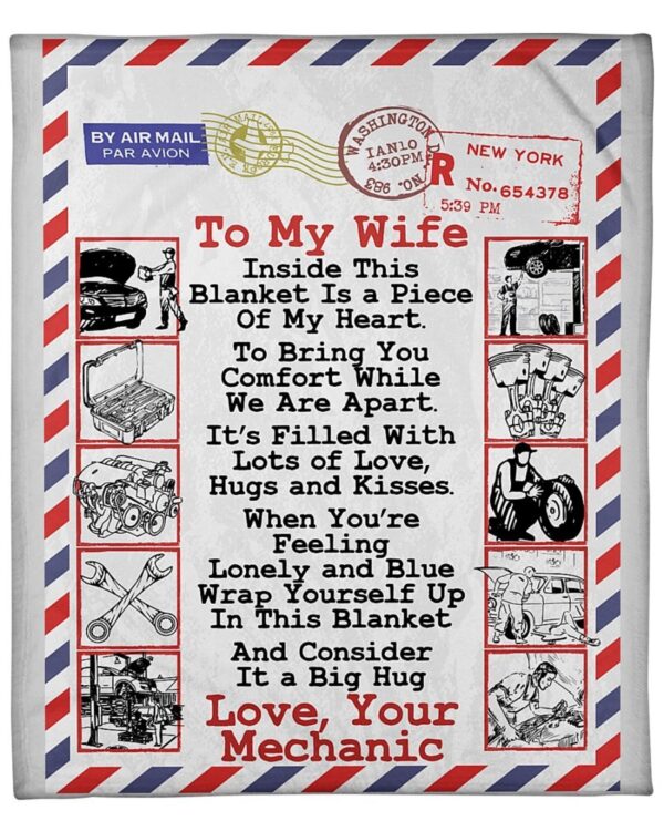 Mechanic's Wife Premium Fleece Blanket - Sherpa Blanket