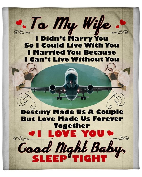 Pilot's Wife Premium Fleece Blanket - Sherpa Blanket