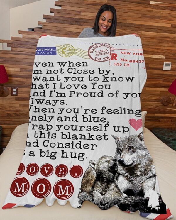 Gift From Mom Fleece Blanket - Sherpa Blanket