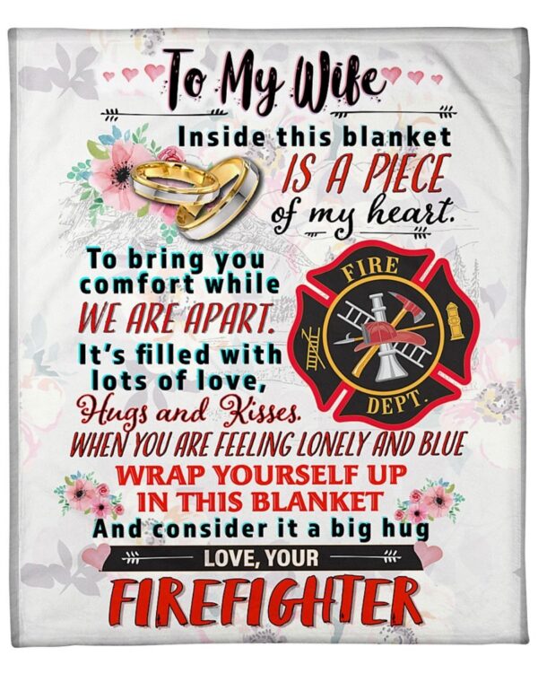 Firefighter's Wife- Premium Fleece Blanket - Sherpa Blanket