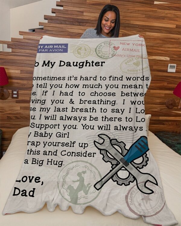Mechanic's Daughter Premium Fleece Blanket - Sherpa Blanket