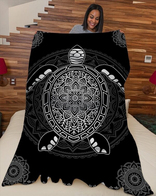 Sea Turtle Premium Fleece Blanket - Sherpa Blanket