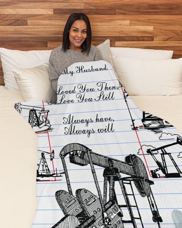 Oilfield Man Premium Fleece Blanket - Sherpa Blanket