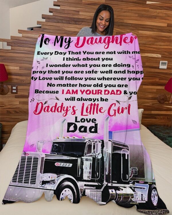 Trucker's Daughter Premium Fleece Blanket - Sherpa Blanket