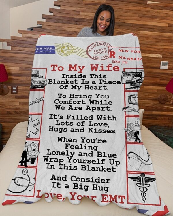 Emt's Wife Premium Fleece Blanket - Sherpa Blanket