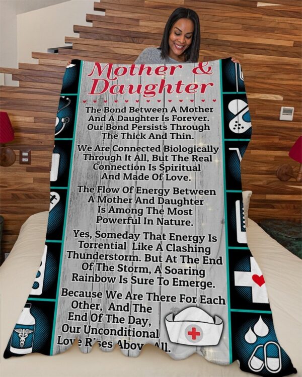 Nurse's Mom Premium Fleece Blanket - Sherpa Blanket