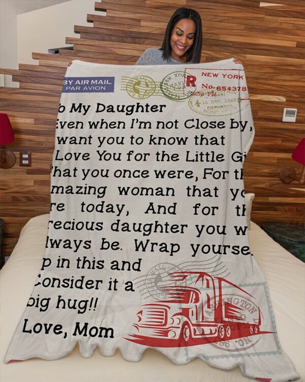Trucker's Daughter Premium Fleece Blanket - Sherpa Blanket