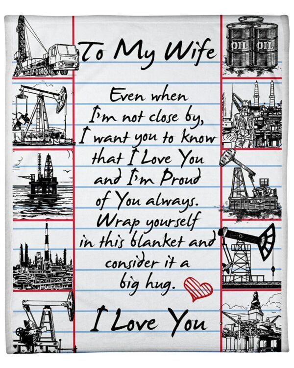 Oilfield Wife Premium Fleece Blanket - Sherpa Blanket