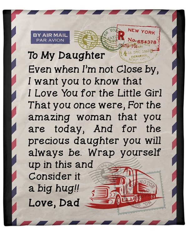 Trucker's Daughter Premium Fleece Blanket - Sherpa Blanket
