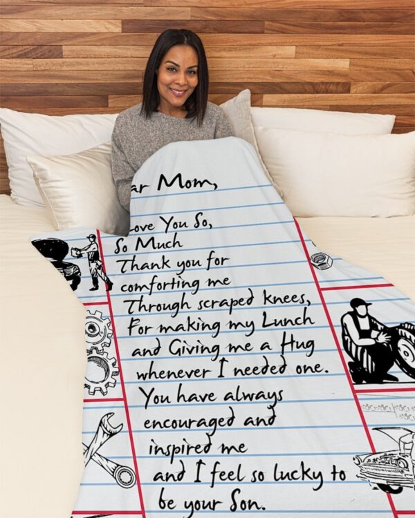 Mechanic's Mom Premium Fleece Blanket - Sherpa Blanket