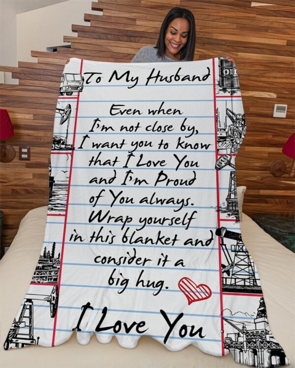 Oilfield Man Premium Fleece Blanket - Sherpa Blanket
