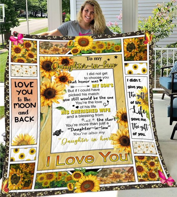 To My Daughter-in-law Sherpa Blanket  - Daughter in Heart