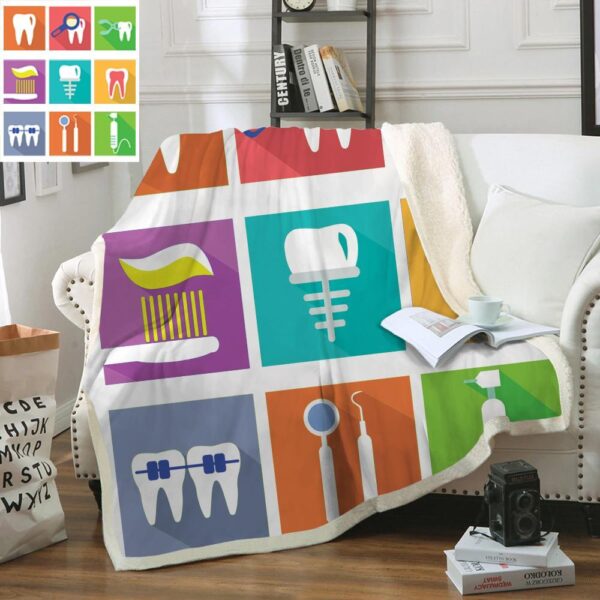 Dental Super Cool Fleece Blanket