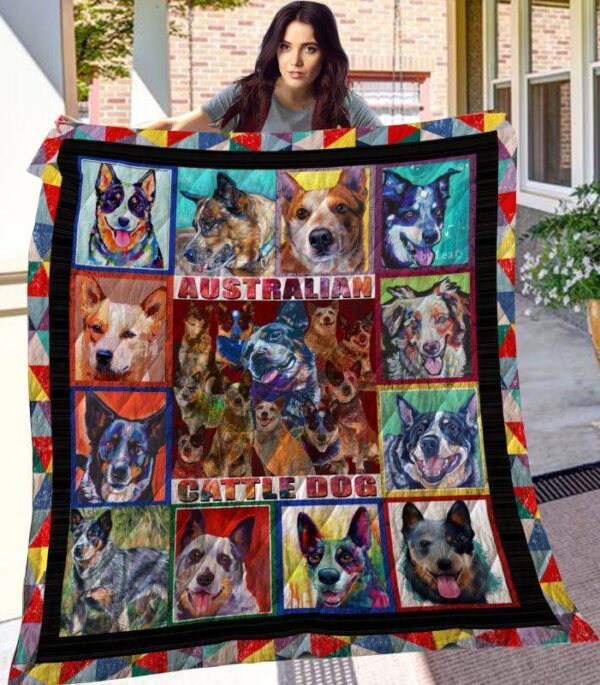 Dog Blanket - Gift Idea For Dog Lovers, Dog Dad Mom - Australian Cattle Dog Sherpa Blanket