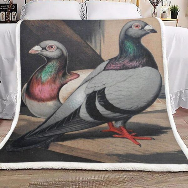 Domestic Pigeon Fleece Blanket Sherpa Blanket