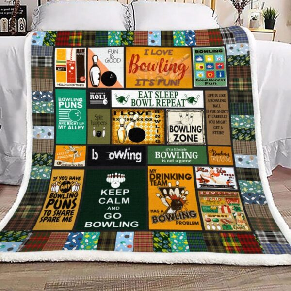Bowling Fleece Blanket Sherpa Blanket