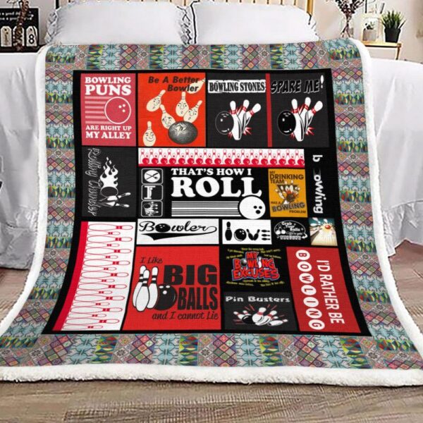 Bowling Fleece Blanket Sherpa Blanket