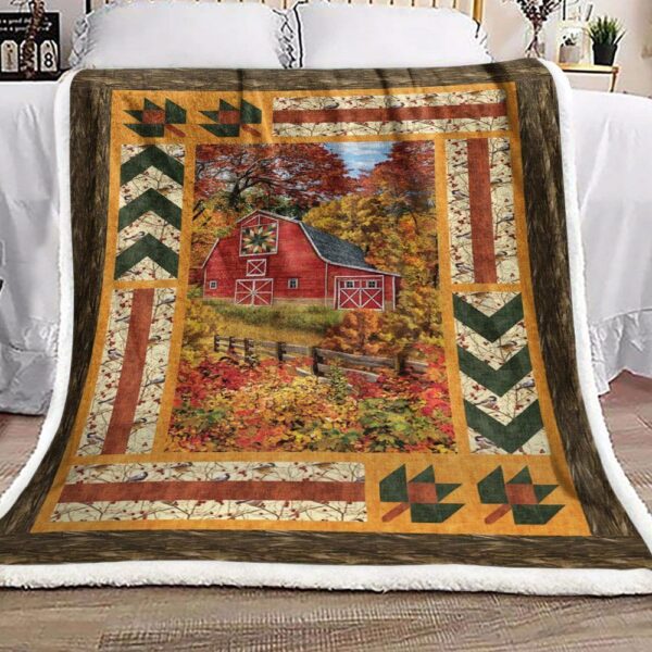 Farm Fleece Blanket Sherpa Blanket