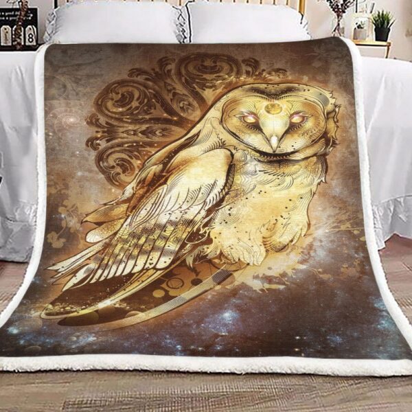 Owl Fleece Blanket Sherpa Blanket