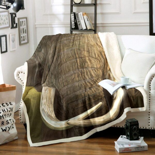 Elephants Fleece Blanket Sherpa Blanket