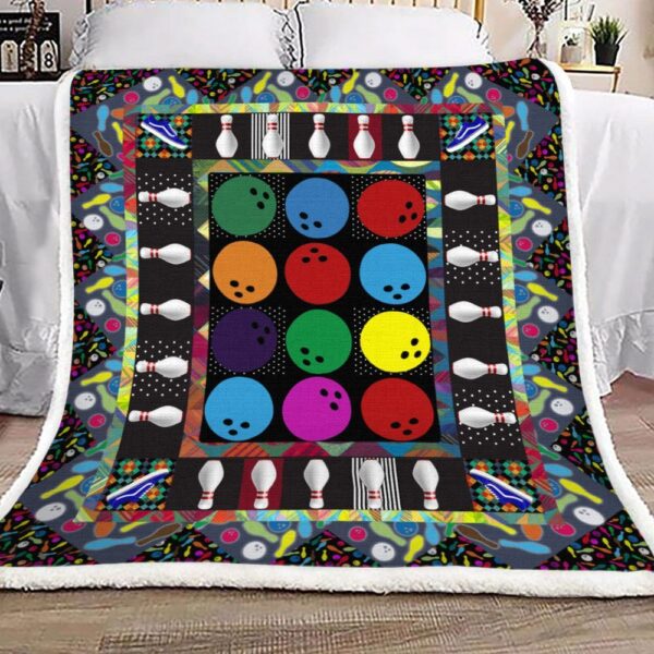 Bowling Fleece Blanket Sherpa Blanket
