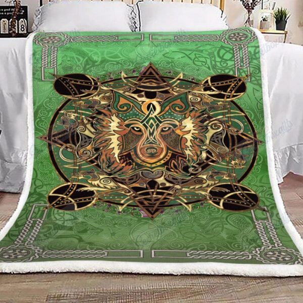 Celtic Mandalas Wolf Fleece Blanket Sherpa Blanket