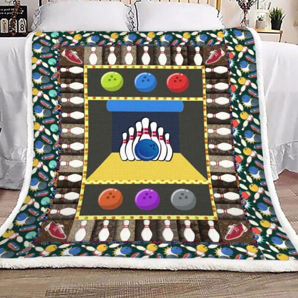 Bowling Fleece Blanket Sherpa Blanket