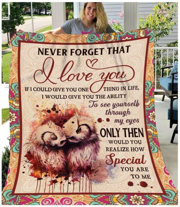 Owl I Love You Fleece Blanket Sherpa Blanket
