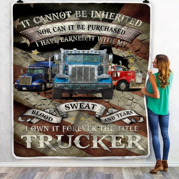 Trucker American Fleece Blanket Sherpa Blanket