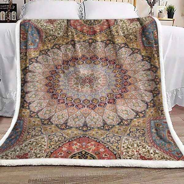 Boho Fleece Blanket Sherpa Blanket