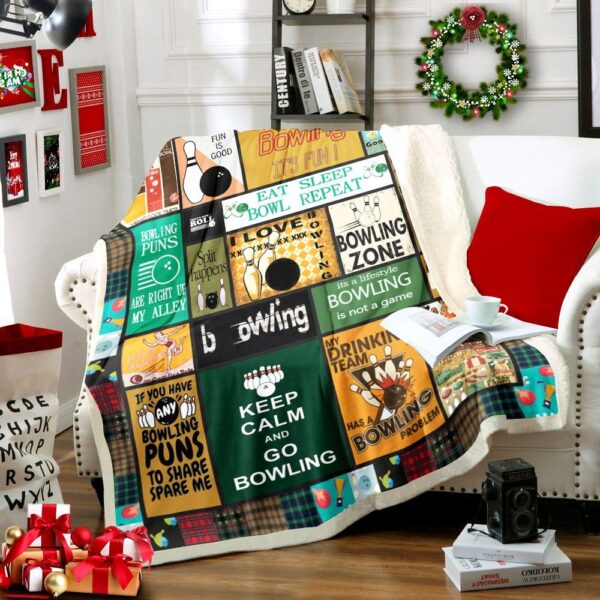 Bowling Fleece Blanket Sherpa Blanket